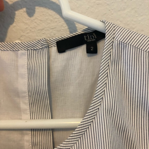 COPY - Tibi Striped Tie Crop Top - Picture 3 of 3